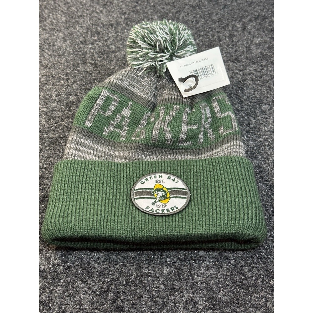 NWT NFL Green Bay Packers Beanie Cuffed Hat Unisex Adult OSFM